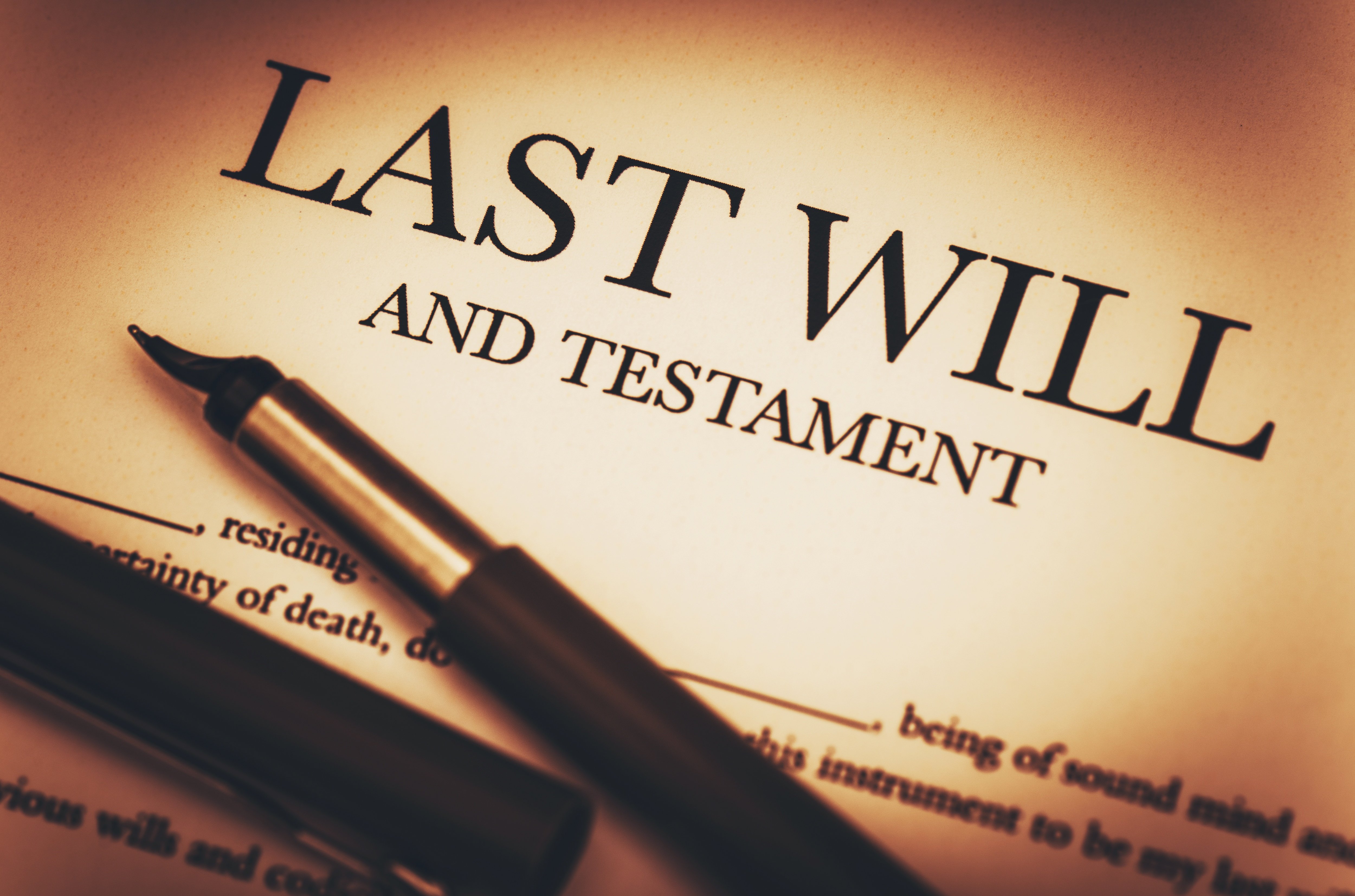 Will and testament. Last will. The law of trusts. Will and testament. It will last.