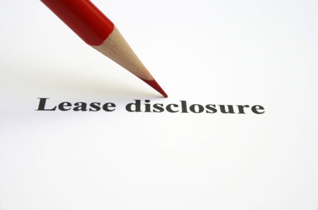 Commercial Lease Disclosure Statements